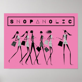 Shopaholic Trendy Girls Poster