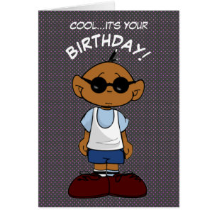 Short Sleevez Cartão de Aniversário