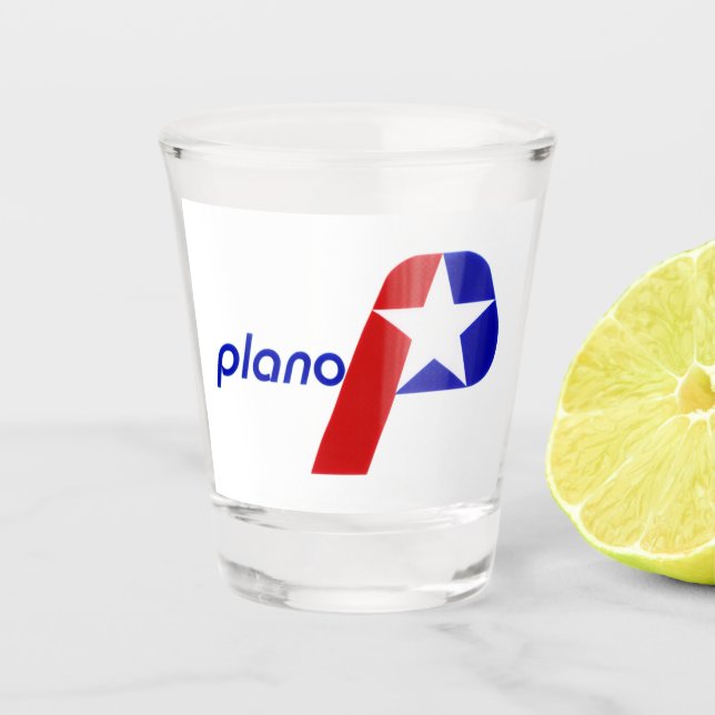 Shot Copo de Tiro Plano (Texas) bandeira da cidade (Frente)