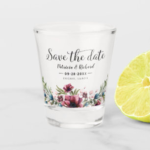 Shot Copo para Tiro de Data de Salvamento Floral Borgon