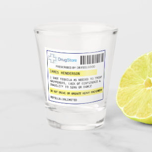 Shot Copo personalizado de tiro de prescrição engraçado