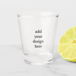 Shot Crie seu próprio copo personalizado simples de 1,5