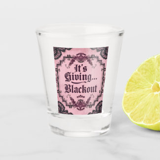 Shot É Dando… Apagão | Copo de Tiro Rosa Gótico