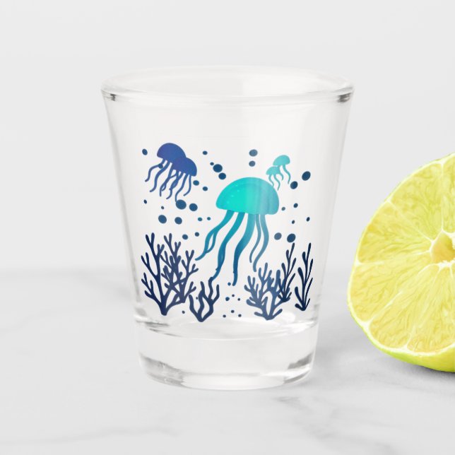 Shot Midnight Jelly | Design de Copo de Tiro Oceano Glo (Frente)
