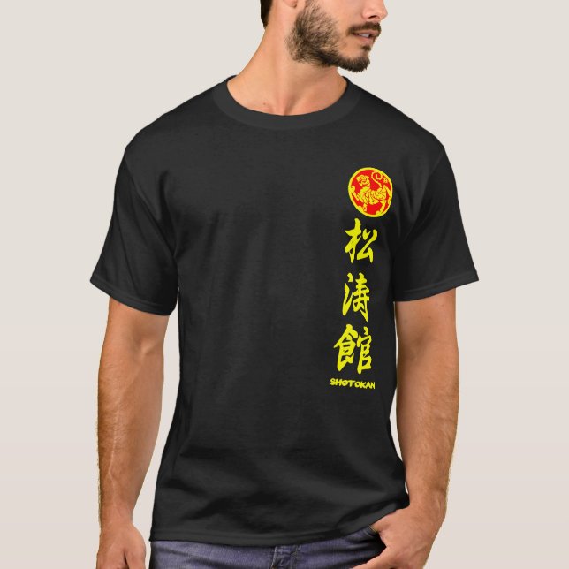 Shotokan Karate Do T-shirt black for Training (Frente)