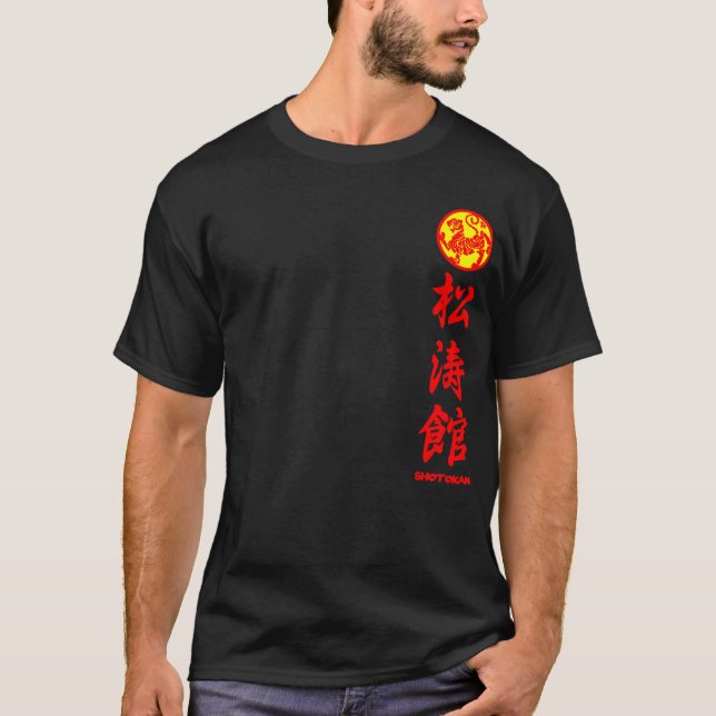 Shotokan Karate Do T-shirt black for Training 2 (Frente)