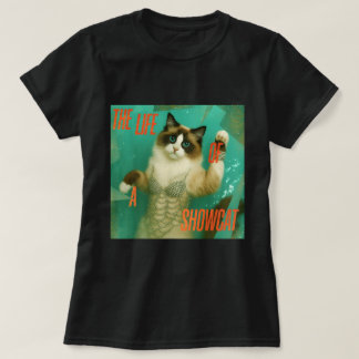Showcat Diva Cat Memória Y2K Glam Camisa Engraçada