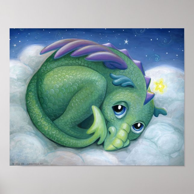 Shy Dragon Poster (Frente)