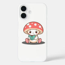 Shy Mushroom segurando um livro