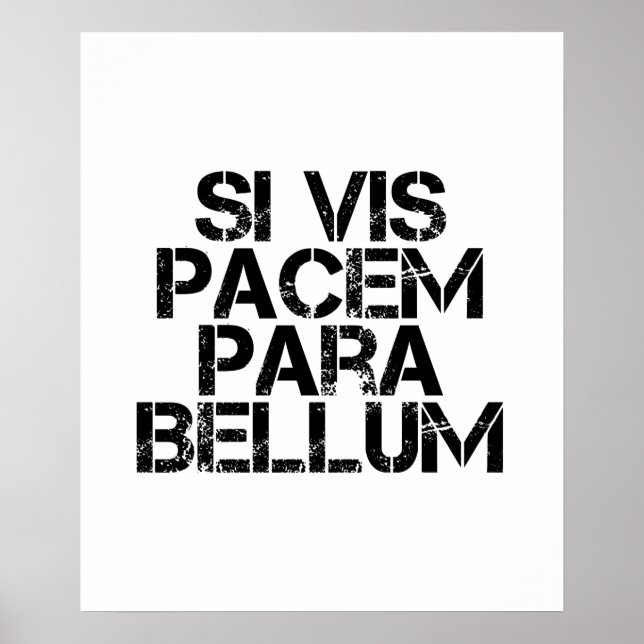 Si Vis Pacem Para Bellum Poster (Frente)