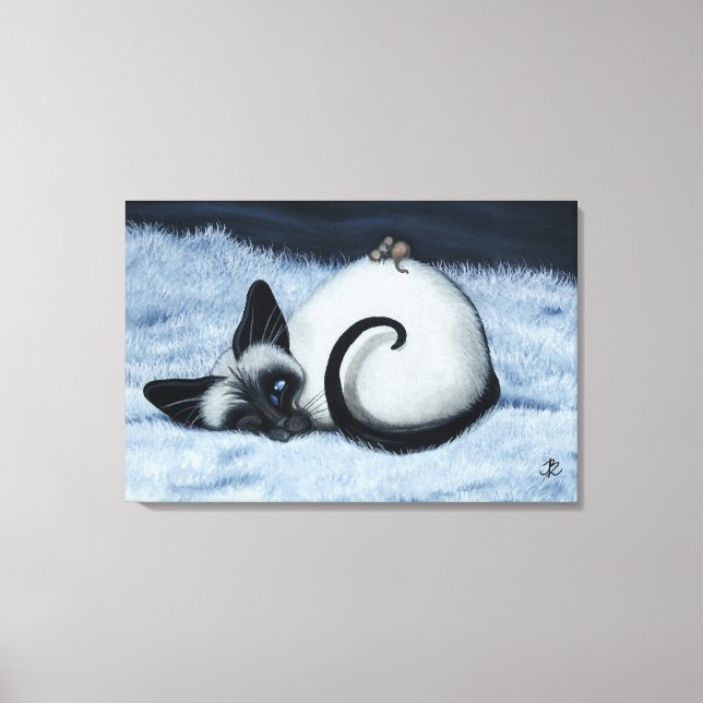 Siamese Cat por BihrLe Canvas Art (Frente)
