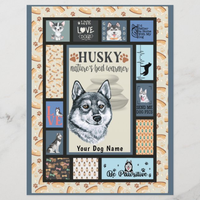 Siberian Husky Owner Lover Funny Keepsasakilt (Verso)