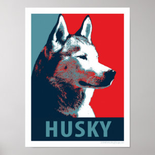 Siberian Husky - Paródia Política Poster