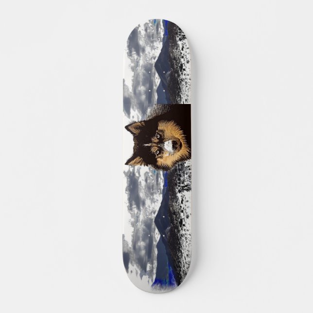 Siberian Husky Skateboard (Frente)