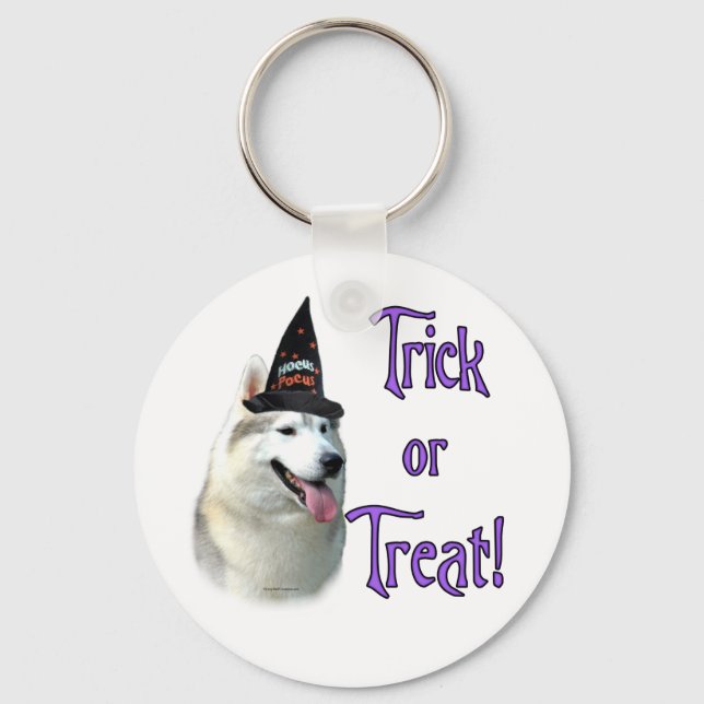 Siberian Husky Trick Chaveiro (Frente)