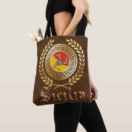 Sicília Bandeira e Emblema Presente Saco Tote
