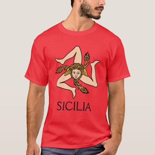 Sicilia - camisa siciliano de Triskelion (Frente)