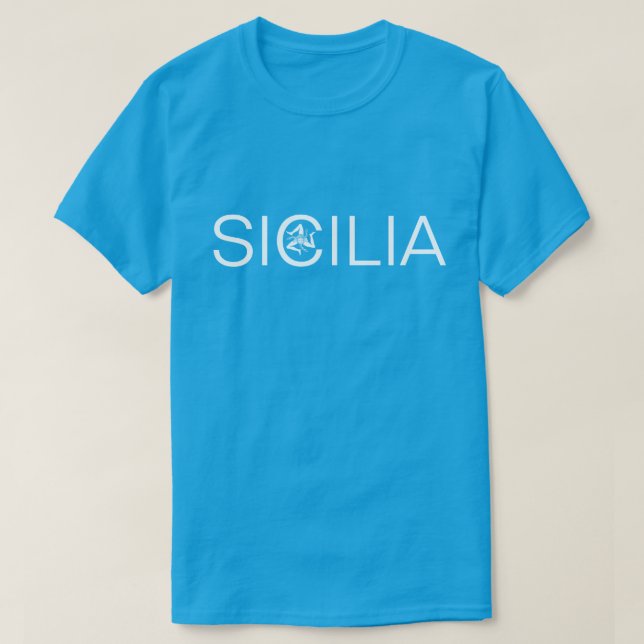 Sicilia e Trinacria T-Shirt (Frente do Design)