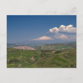 Sicília - Erupção do cartão postal Etna
