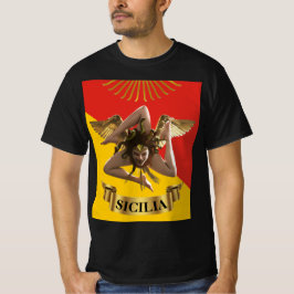 Sicília / Medusa Siciliana Trinacria Camiseta Pos