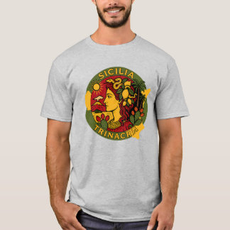 Sicília Sicília Trinacria Design  T-Shirt Tri-Blen