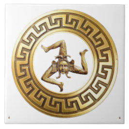 Sicilia Trinacria Azulejo