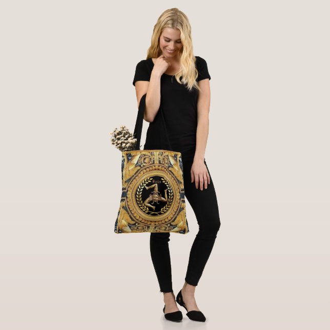 Siciliana Medusa com Sphinges Tote Bag (No(a) Modelo)