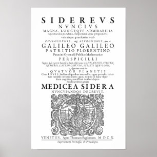 Sidereus Nuncius Poster
