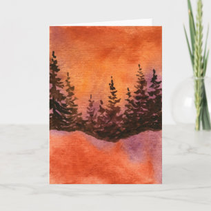 "Sienna Sky Pines" - Cartão de Saudação