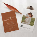 SIENNA Terracotta Nós Fazemos Convite De Casamento<br><div class="desc">A Coleção SIENNA captura perfeitamente a essência de uma celebração boêmica, rústica, ocidental ou desértica. A coleção apresenta uma fonte moderna de escrita que dá um toque de elegância e sofisticação às matizes terracottas usadas em toda a coleção. Esta coleção é perfeita para quem quer transmitir uma sensação de estilo...</div>