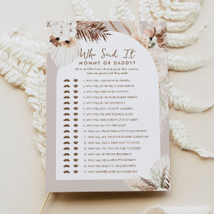 SIERRA Boho Que Disse Que Ele Mamãe Cartão De Jogo