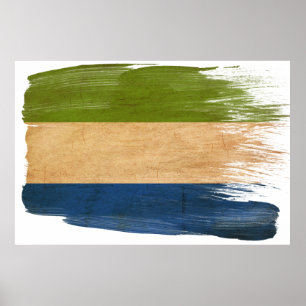 Sierra Leone Flag Posters