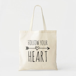 SIGA A bolsa de tote de canvas do CORAÇÃO com aspa