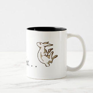 Siga a caneca branca do coelho