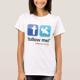 "siga-me!" O t-shirt social das mulheres (luz)