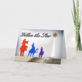 Siga o Cartão de Saudação Estrela