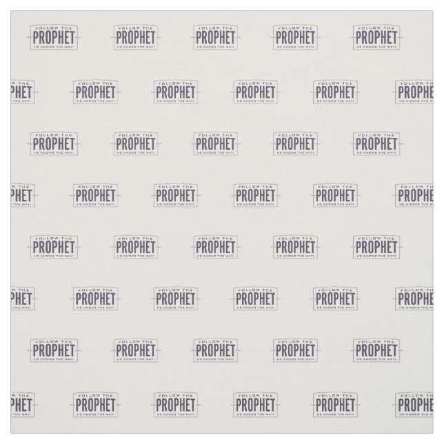 Siga o profeta. tecido (Modelo)