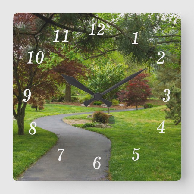 Siga o relógio de parede do caminho (Frente)