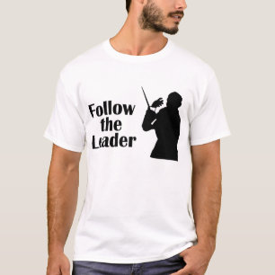 Siga o t-shirt do condutor do líder