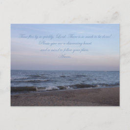 Siga seu cartão postal de oração do plano