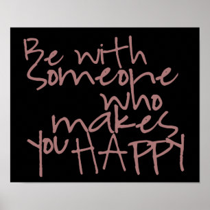 Siga seu Poster de felicidade