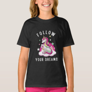 Siga seus sonhos, minha camiseta de aniversário do
