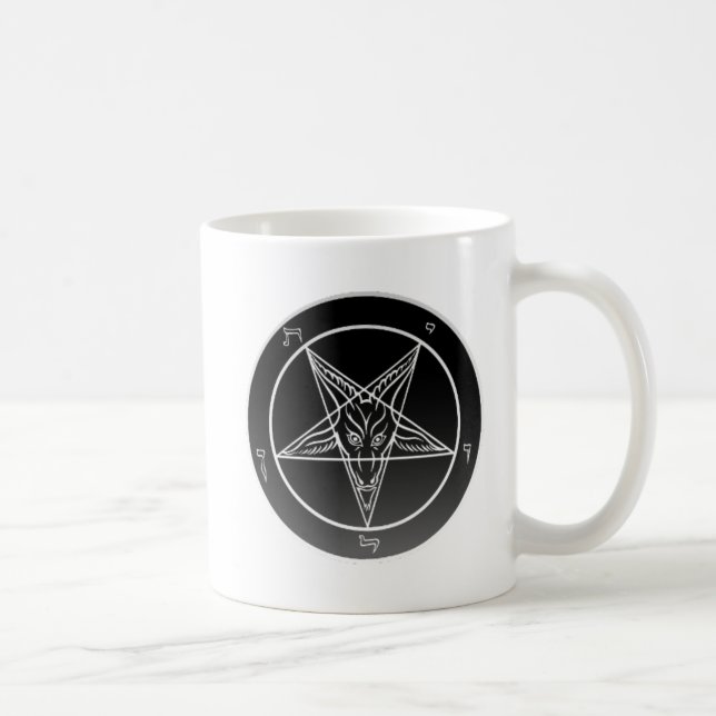 Sigil Noir dobro da caneca branca clássica de (Direita)