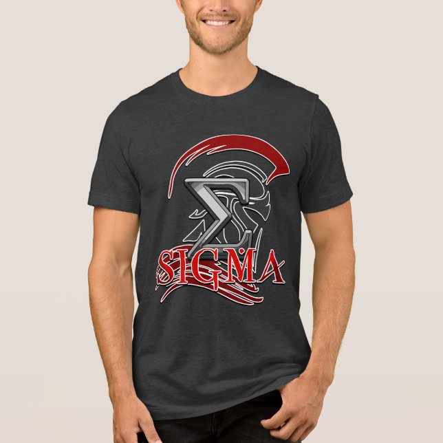 SIGM 3 Men's Basic T-Shirt Tri-Blend Shirt (Frente)