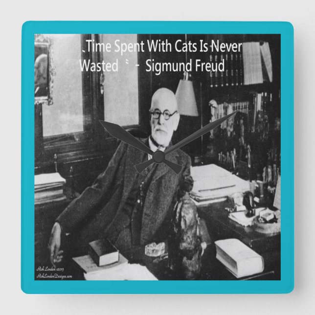 Sigmund Freud & Famosos Relógio de Parede de Cotaç (Frente)