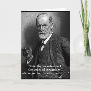 Sigmund Freud "Um Dia..." cartão de saudação de as