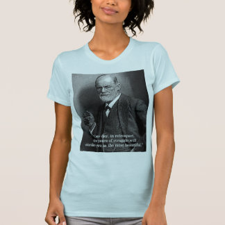 Sigmund Freud "um dia." t-shirt das citações -