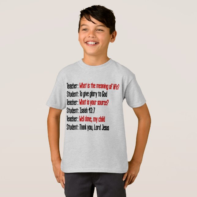 Significado do t-shirt do 43:7 de Isaiah da vida (Frente Completa)