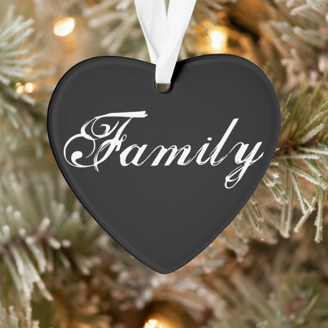 "Significado familiar" Ornamento cardíaco 2020 (Árvore)