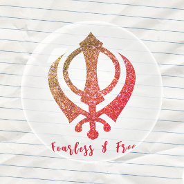 Sikh Khanda "Sem medo e livre"